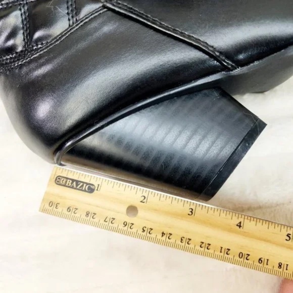 Cape Robbin Black Quilted Faux Leather Western Mid Calf Cowgirl Boots - Picture 11 of 11